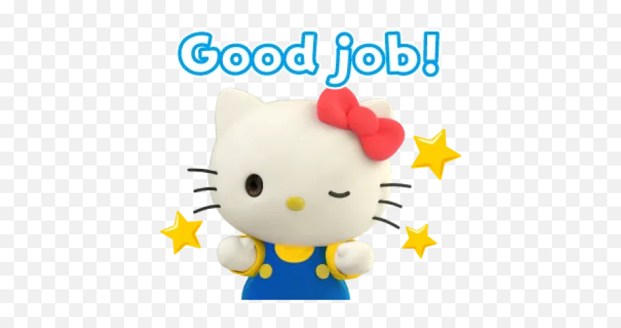 Hideo Kojima Whatsapp Stickers - Stickers Cloud Good Job Stickers Hello Kitty Emoji,Hello Kitty Emojis