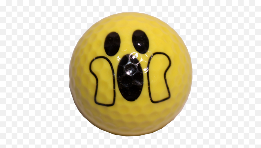 Emoji Golf Ball - Happy,Santa Emoji