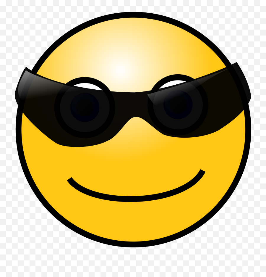 Sunglasses Clipart Smiley Face Sunglasses Smiley Face - Cool Emoji Face Gif,Glasses Emoji