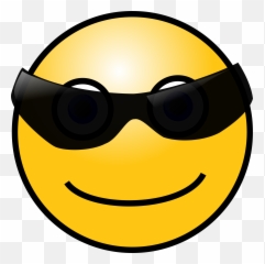 Sunglasses Clipart Smiley Face Sunglasses Smiley Face - Cool Emoji Face Gif,Glasses Emoji