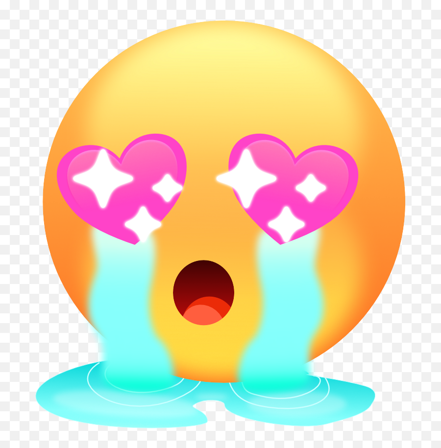 Heart Cry Emoji - Happy,Paypal Emoji