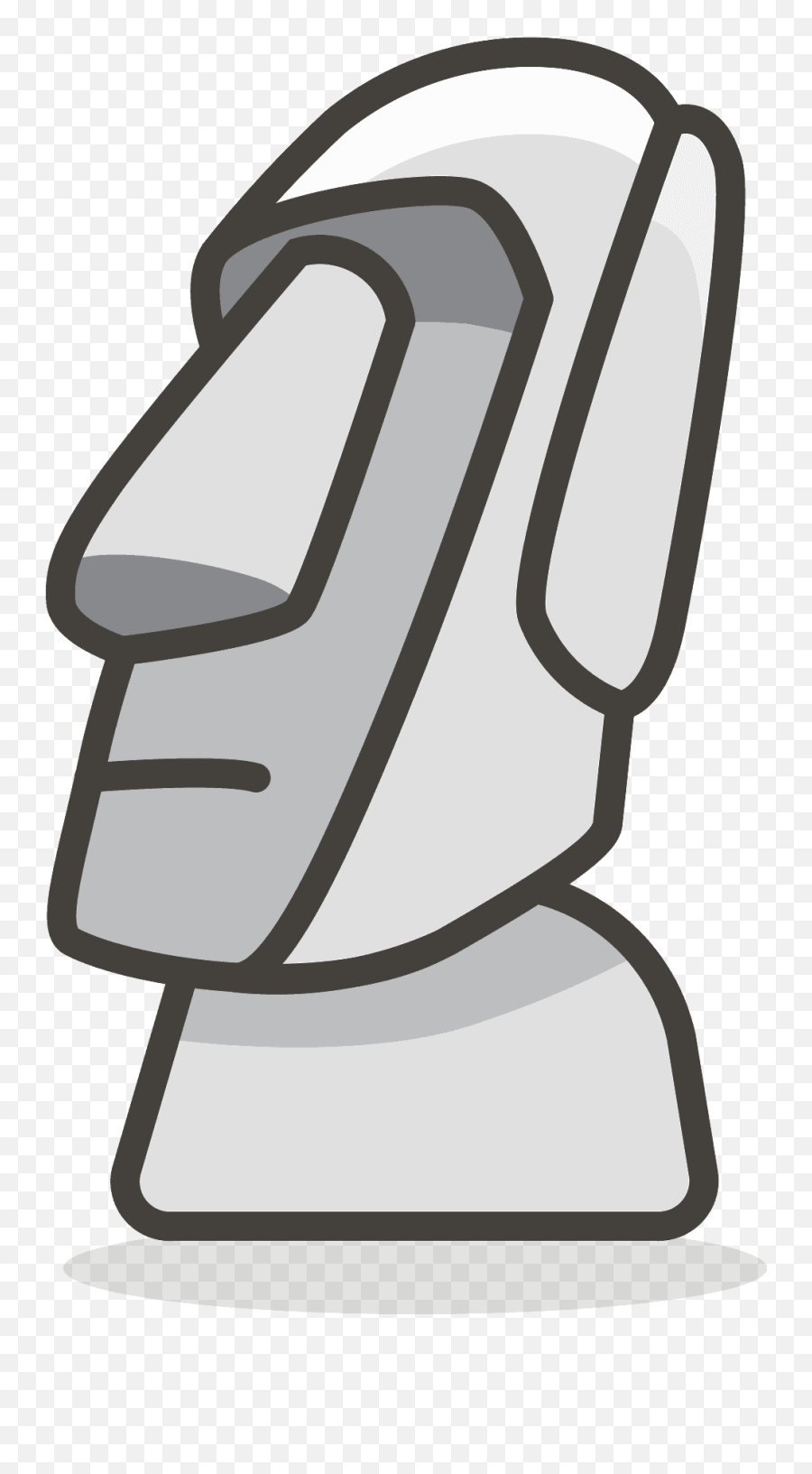 Moai Emoji Clipart - Moai Icon,Moyai Emoji