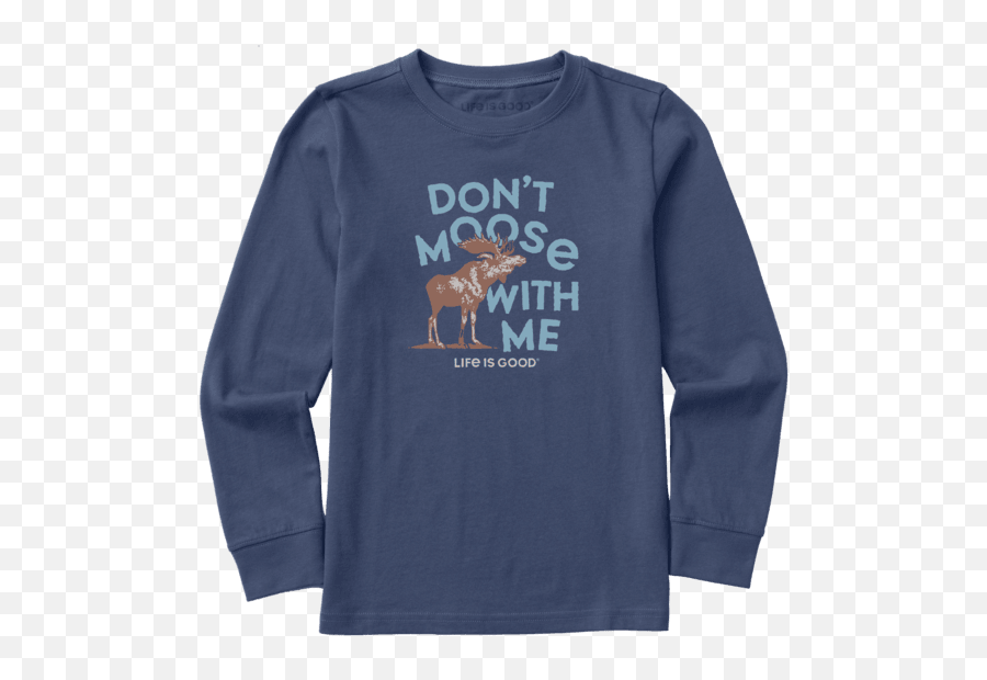 Kidsu0027 Kids Big Moose Long Sleeve Crusher Tee Life Is Good - Long Sleeve Emoji,Extra Large Emoji Decorations Kidsu0027 Kids Big Moose Long Sleeve Crusher Tee Life Is Good - Long Sleeve Emoji,Extra Large Emoji Decorations