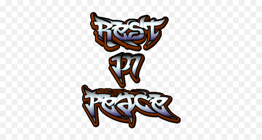 Download R - Rest In Peace Graffiti Full Size Png Image Rest In Peace Psd Emoji,The Godfather Emoji