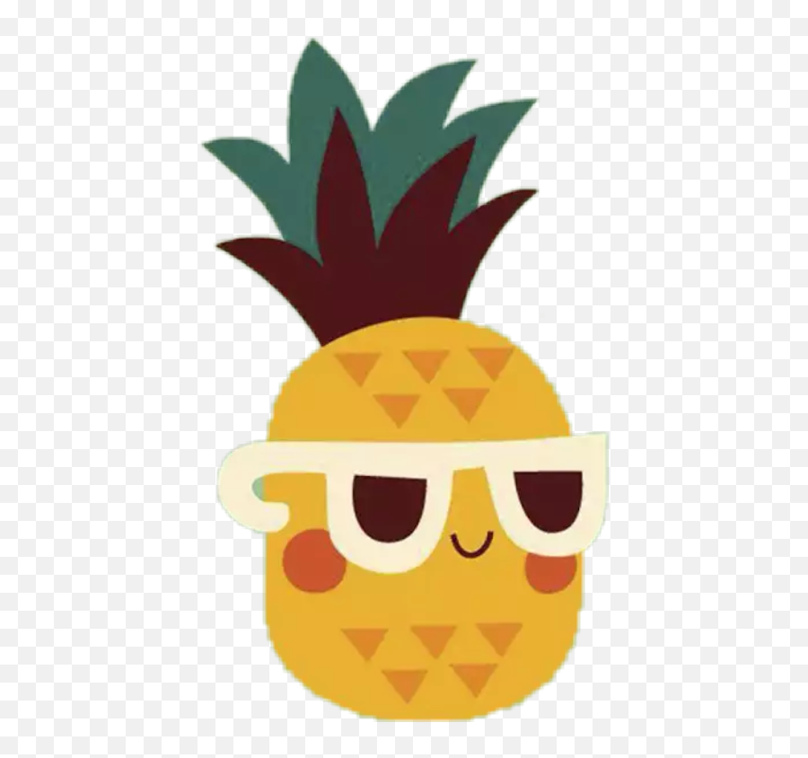 Download Ananas Anana Hipster Tumblr - Cute Pineapple With Sunglasses Emoji,Emotions Tumblr