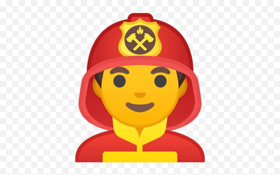 Man Firefighter Emoji - Firefighter Emoji Png,Fireman Emoticon