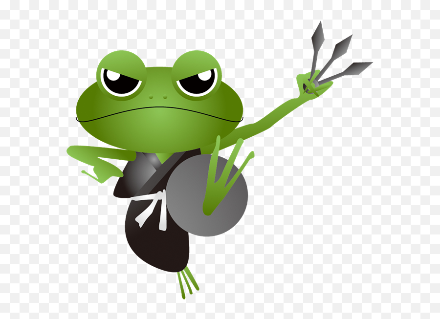 Ninja Frog Clipart - Ninja Frog Cartoon Emoji,Frog Face Emoji Meaning