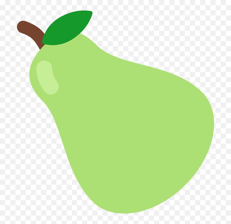 Pear Emoji Clipart Free Download Transparent Png Creazilla - Emoji Pera Png,Banan Emoji