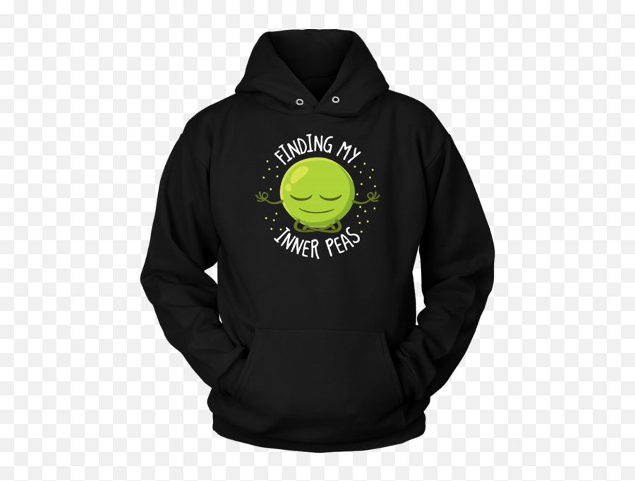 Finding My Inner Peas - Hoodie Hooded Sweatshirt Fp61bap Gtr Emoji,Tennis Ball Emoticon