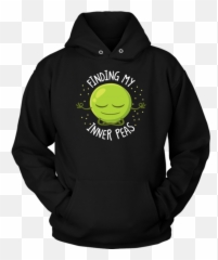 Finding My Inner Peas - Hoodie Hooded Sweatshirt Fp61bap Gtr Emoji,Tennis Ball Emoticon