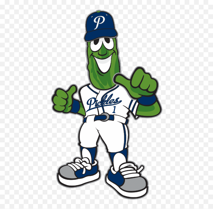 Pickle Clipart Pixel Art - Portland Pickles Mascot Png Portland Baseball Pickles Logo Emoji,Pickleball Emoji