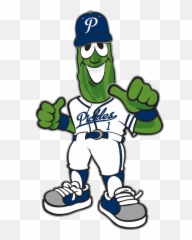 Pickle Clipart Pixel Art - Portland Pickles Mascot Png Portland Baseball Pickles Logo Emoji,Pickleball Emoji