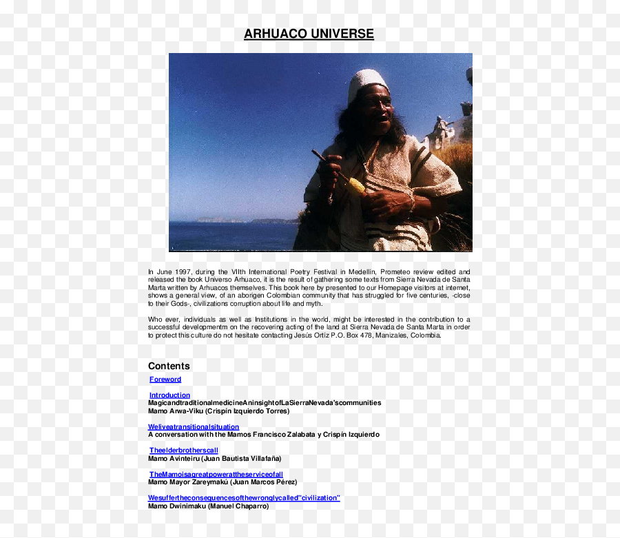 Pdf Arhuaco Universe Jordi Ribal Farrás - Academiaedu Photo Caption Emoji,Hipolito Without You Today's Emotions