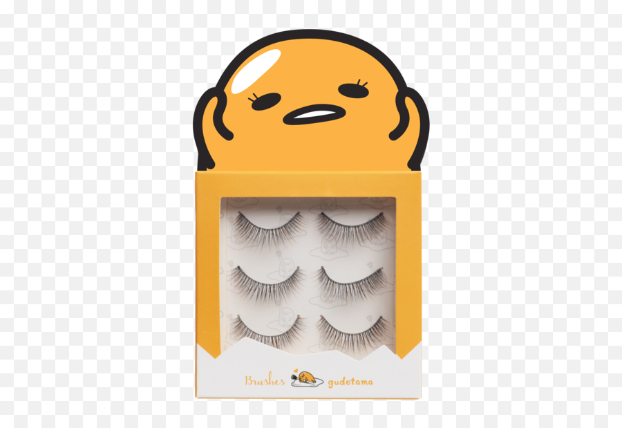 Gudetama Lashes - Eggffortless U2013 13rushes Singapore Sanrio Gudetama Airpod Cases Emoji,Batting Eyelashes Emoticon For Facebook