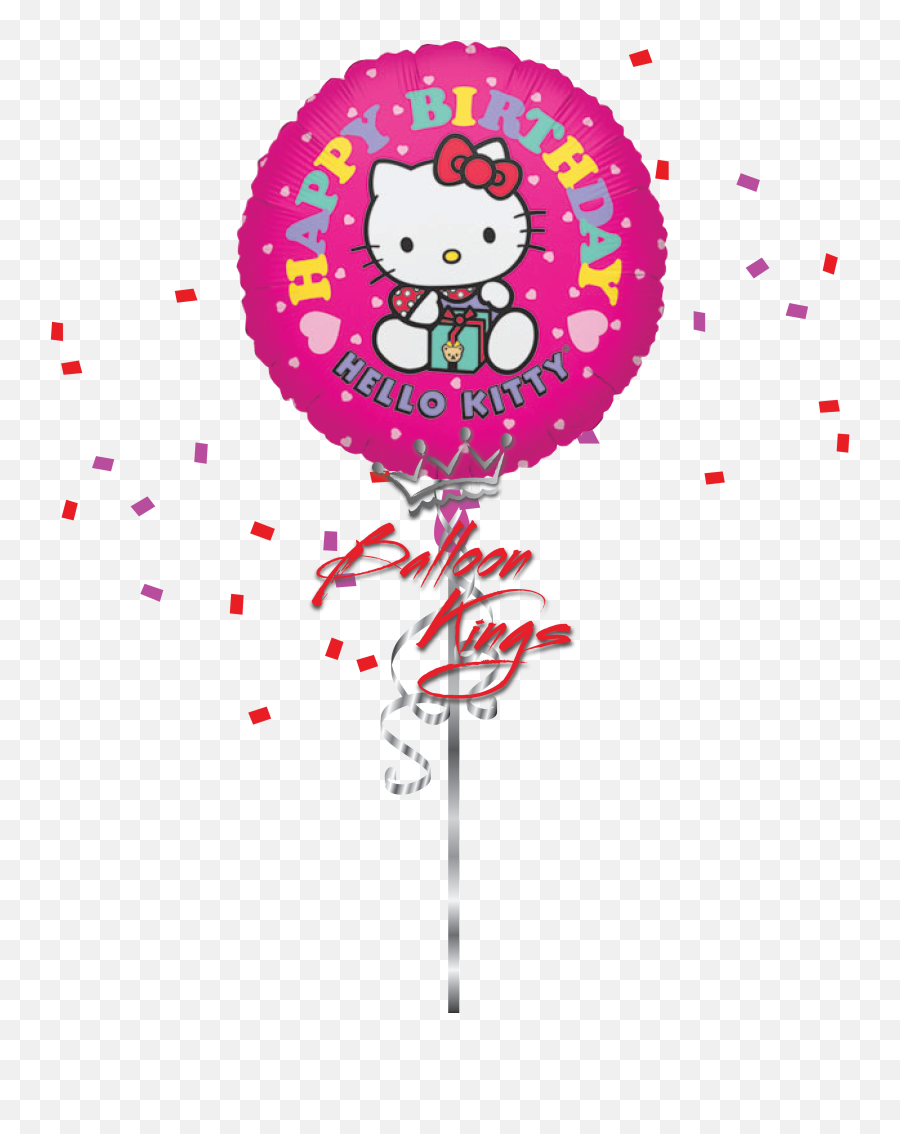Hb Hello Kitty - Happy Birthday Hello Kitty Balloon Emoji,Hello Kitty Happy Birthday Emoticon