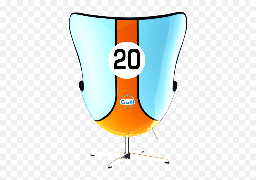 917 Lm20e Gulf Art Egg Chair From Racing U0026 Emotion - Choice Gear Gulf Oil Emoji,Emotion In Art