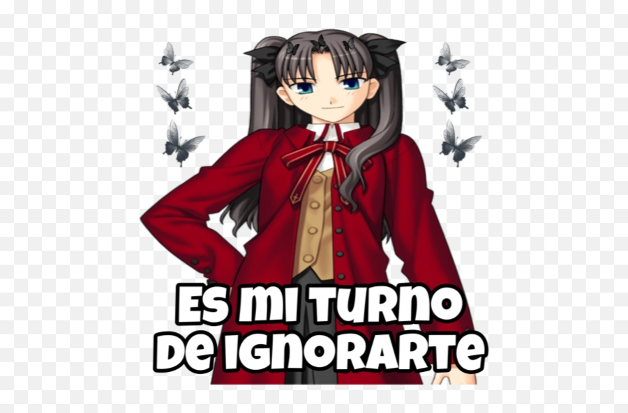 Fate Stay Night Stickers Para Whatsapp - Fictional Character Emoji,Fate Stay Night Meme Emoji