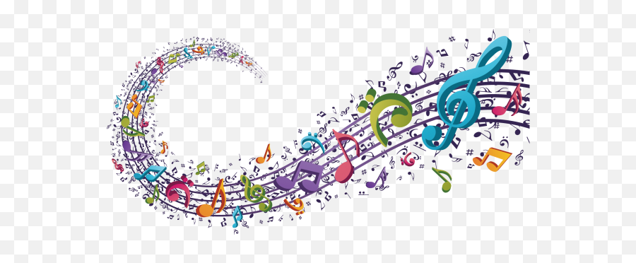 Music Notes Png Transparent Image - Colorful Transparent Background Musical Notes Png Emoji,Music Notw Emoji Png