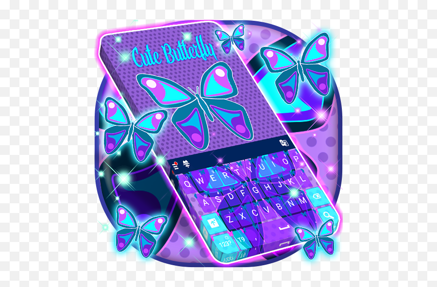 Cute Butterfly Keyboard - Apps On Google Play Girly Emoji,Purple Butterfly Emojis