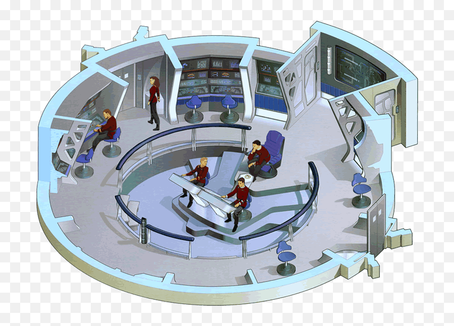 Schematic Drawing Of Excelsior - Class Starship Bridge Star Starship Bridge Deck Plans Emoji,Star Trek Generations Data Emotions
