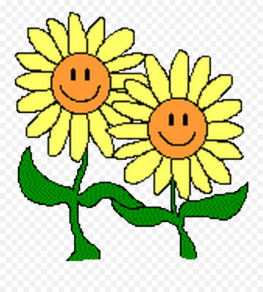 Men Clipart Flower Picture 1642100 Animated Flowers Png Emoji,Sunflower Emoji