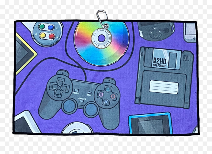 Best Golf Towels - Latest Print Design Video Games Emoji,Game Controller Emoji Purple