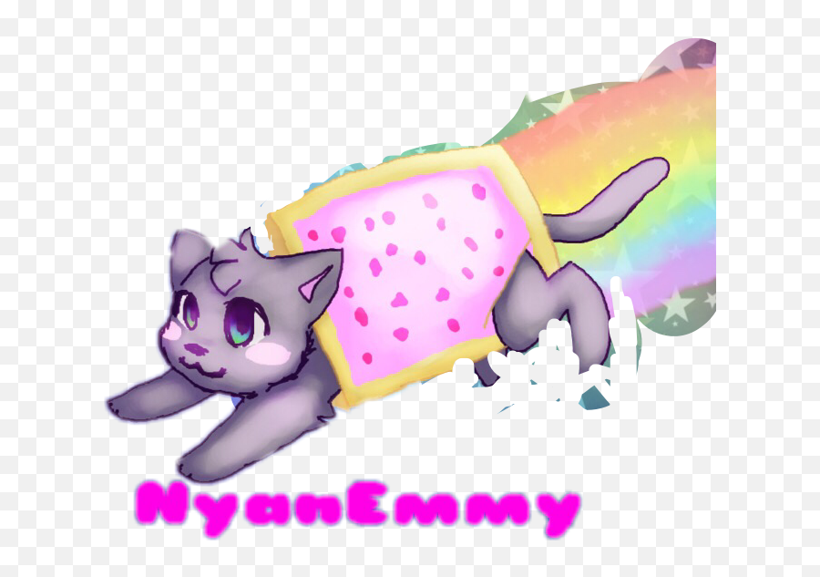 Nyanemmy Nyancat Nyan Cat Sticker - Happy Emoji,Nyan Cat Emoji
