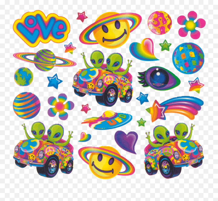 Lisa Frank 90s Stickers Clipart - Full Size Clipart Print Lisa Frank Stickers Emoji,Epos Emotion 3395
