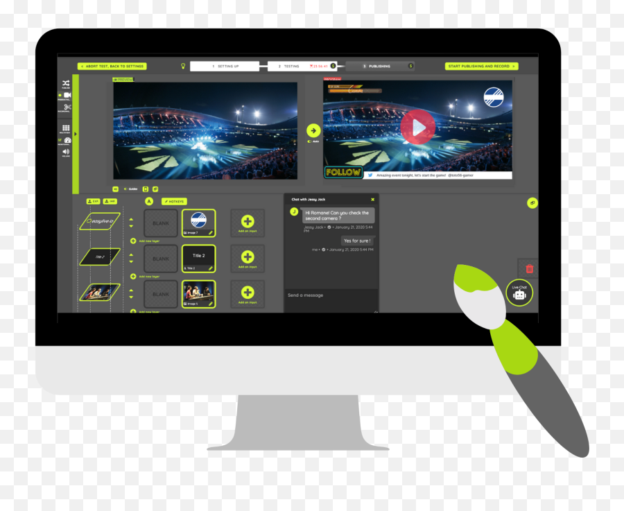 Sport - Technology Applications Emoji,Emotion 3-in-1 Desktop Media Player