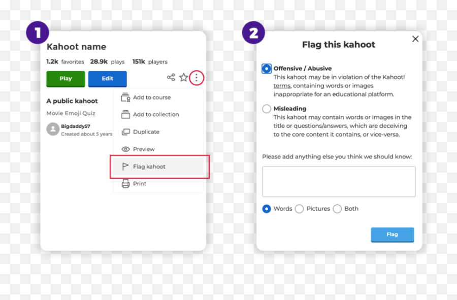 Safety Guide For Content On Kahoot Kahoot Trust Center - Dot Emoji,The Emoji Quiz Red A