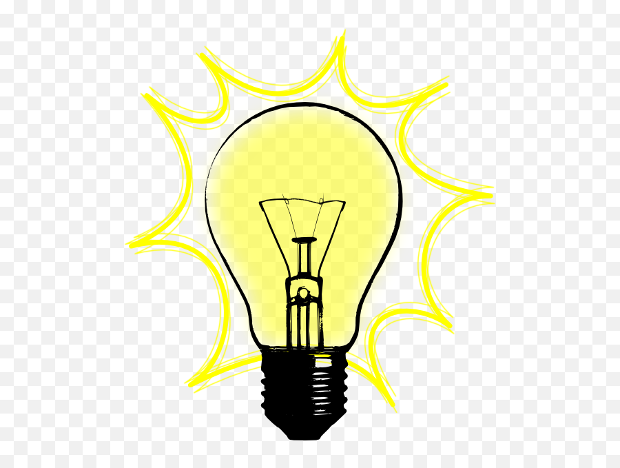 Light Bulb Clip Art Image Free Free - Light Bulb Tattoo Stencil Emoji,Sun Light Bulb Emoji
