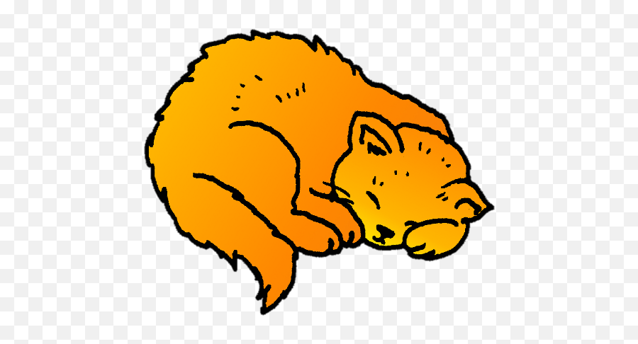 Sleepy Cat Coloring Pages - Clip Art Library Orange Cats Clip Art Emoji,Sleepy Cat Emoticon