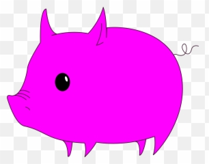 Cute Violet Pig Clipart Free Image Download - Vector Graphics Emoji,How To Type A Pig Emoticon