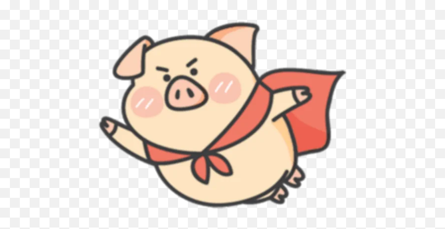 Telegram Sticker 11 From Collection Pigpig U0026 Guagua Prt1 Emoji,Kawaii Hungry Emoticons