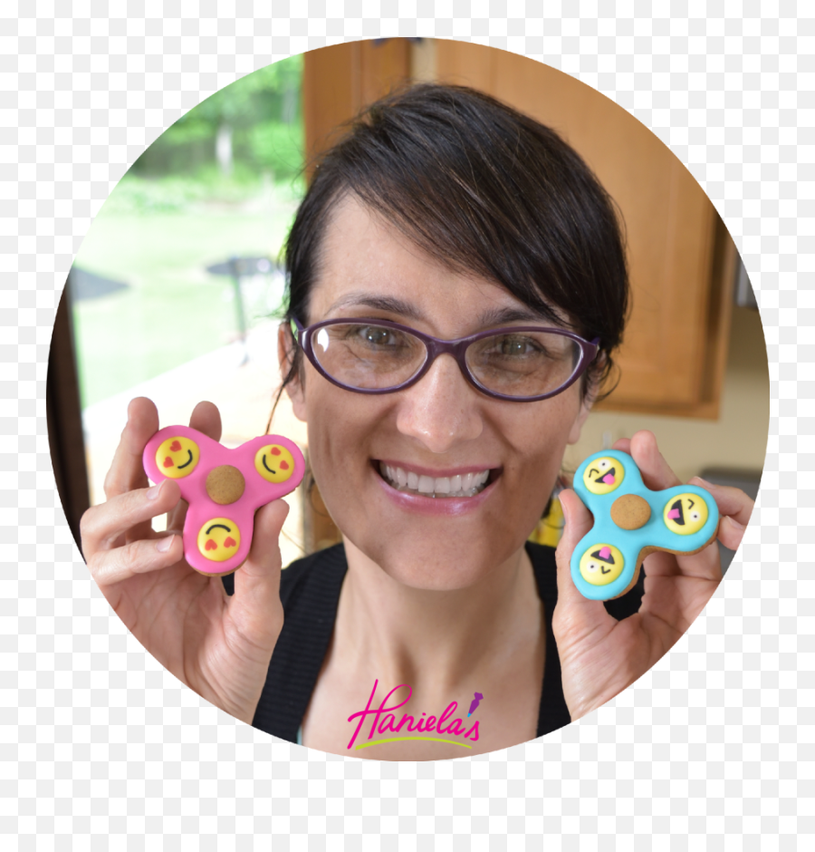 Fidget Spinner Emoji Cookies - Eyeglass Style,Emoji Cookies