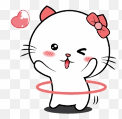 Kitty Cat Animated Sticker By Kim Kon Ket Emoji,Kawaii Kitty Emoticons