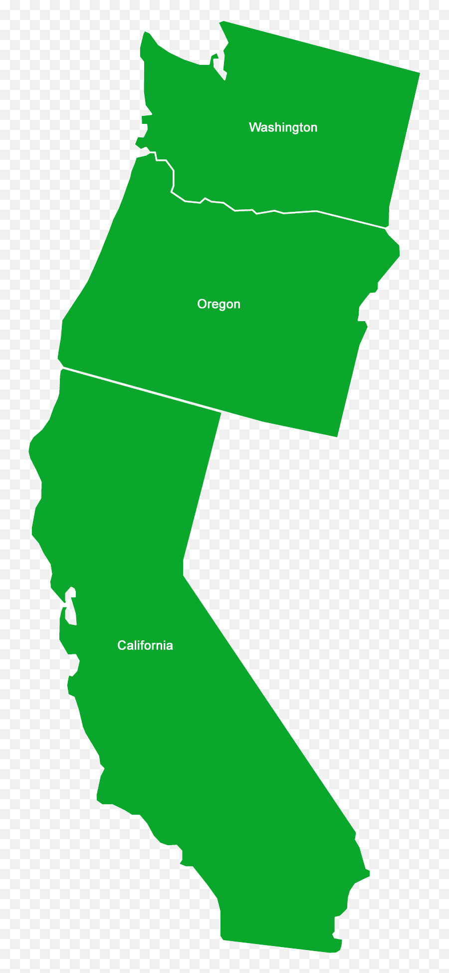 California Washington Oregon Idaho Jefferson - California Emoji,California Emojis