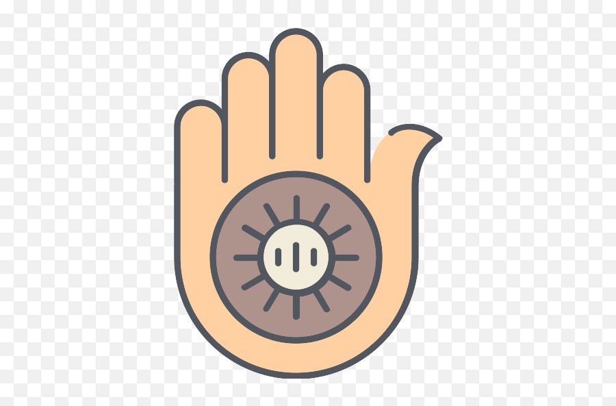 Hand Jainism Symbol Png File Png Mart Emoji,Worship Hands Emoji