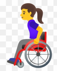 U200d Woman In Manual Wheelchair Emoji - Mujer En Silla De Ruedas Dibujo,Emoji 91