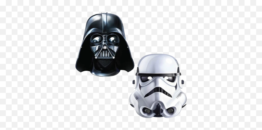 Star Wars Party Masks - Star Wars Stormtrooper Face Emoji,Darth Vader Emoji