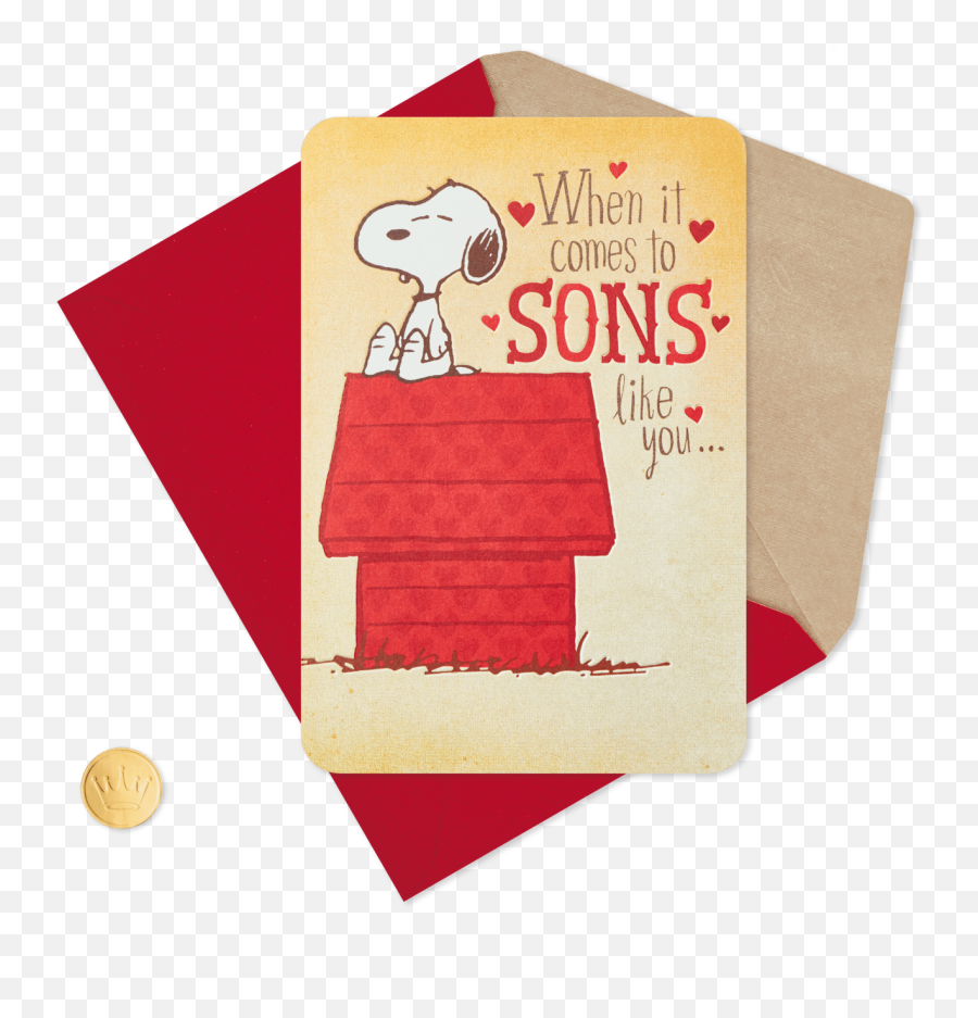 Peanuts Snoopy Sons Like You Valentineu0027s Day Card Greeting - Happy Valentines Day Son Snoopy Emoji,Snoopy Emojis
