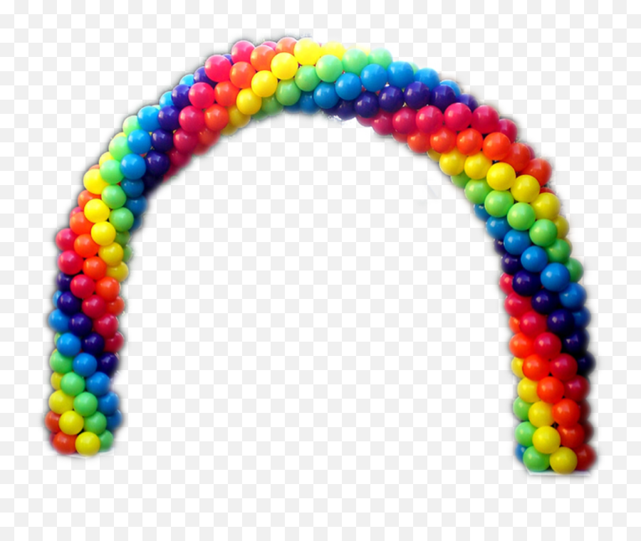 Rainbow Arch 1 - Rainbow Balloon Arch Png Emoji,Emoji Costume Party City