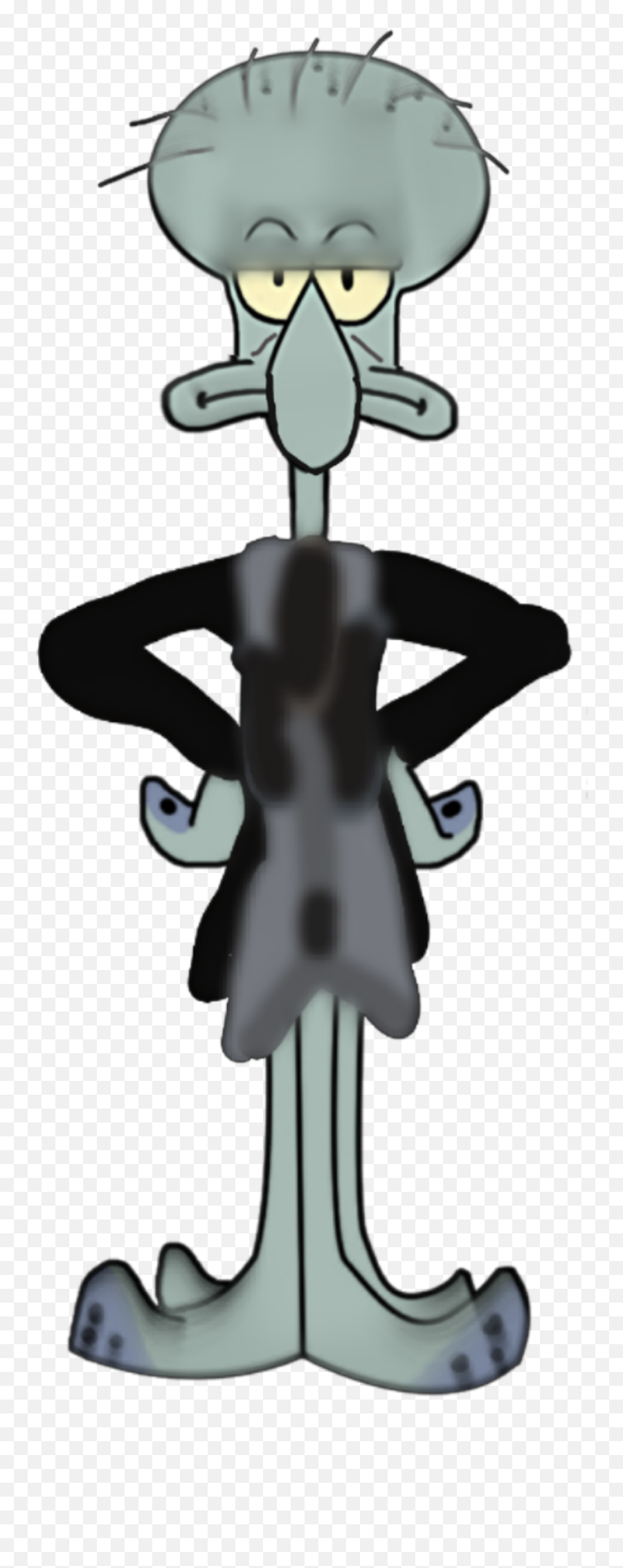 Ebony Maw As Squidward Image - Fictional Character Emoji,Ebony Emoji