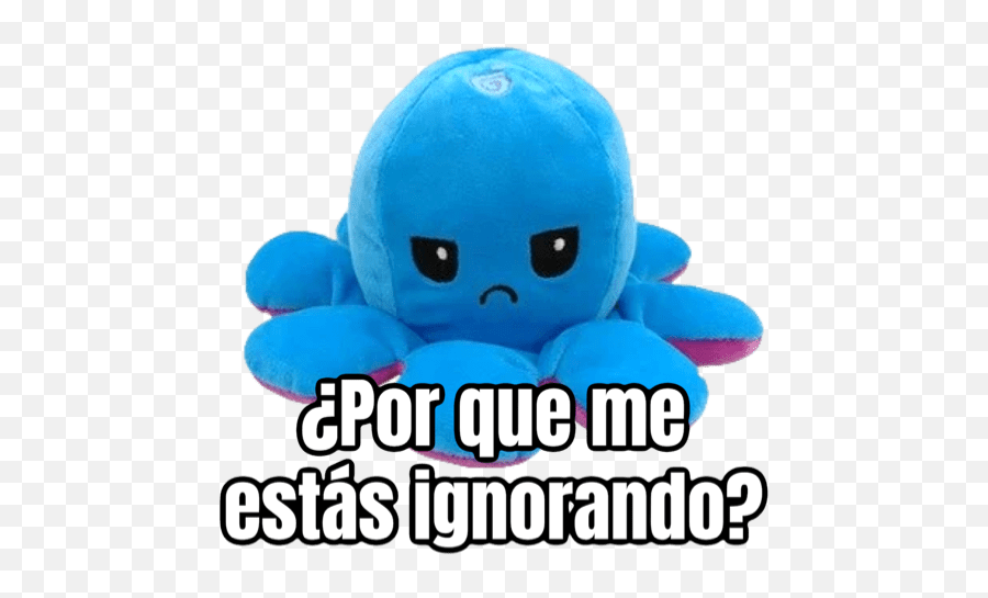 Pulpos Reversibles - Whatsapp Stickers De Pulpos Reversibles Emoji,Octopus Emoji Plush