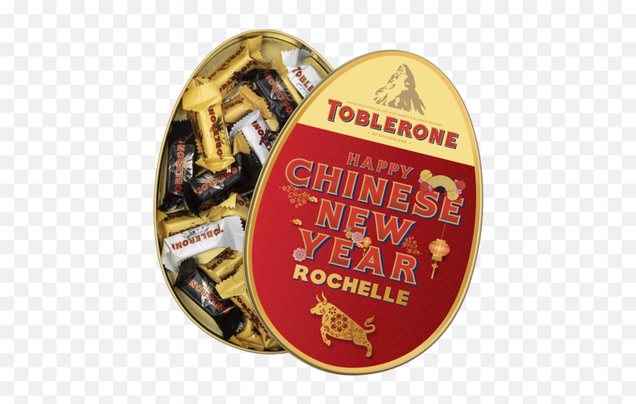 Toblerone Personalised Gift Tin - Happy Chinese New Year Toblerone Emoji,Gift Emojis