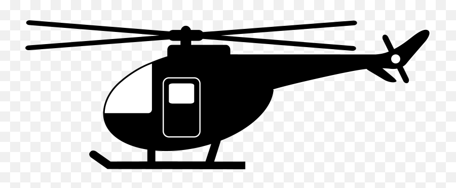 Free Helicopter Black And White - White Helicopter Clipart Png Emoji,Helicopter Emoticon