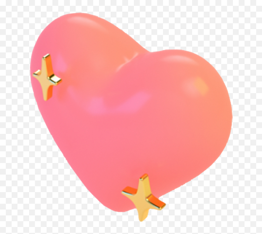 Pinkheart Sparkle Glitter Emoji Sticker - Party Supply,Heart Sparkle Emoji Balloon