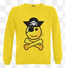 Smiley Emoji Gildan Crewneck Sweatshirt - Emoji,Pirate Emoji