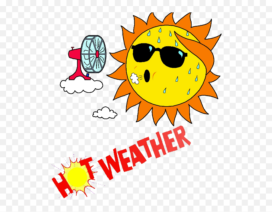 Library Of Sun Heating Clip Art Library - Transparent Hot Weather Clipart Emoji,Hvac Emoji