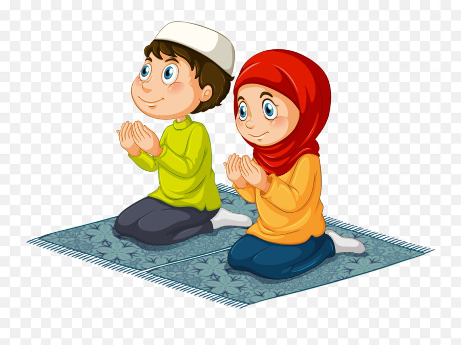 Pin Di Muslim - Muslim Praying Cartoon Emoji,Praying Boy Emoji